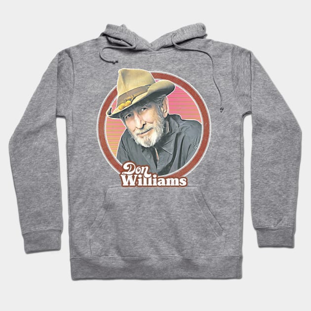 Don Williams / Retro Style Fan Design Hoodie by DankFutura